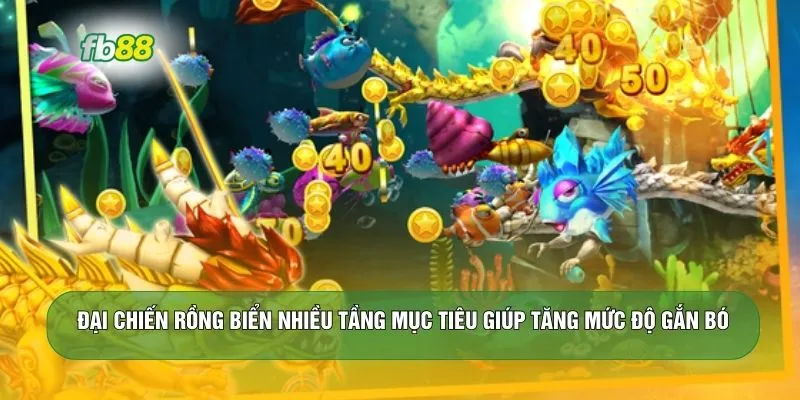 Đại chiến rồng biển nhiều tầng mục tiêu giúp tăng mức độ gắn bó