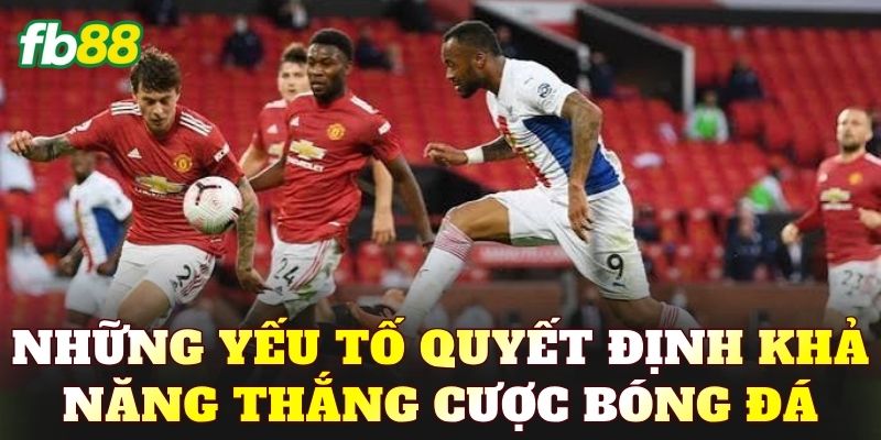 Những yếu tố quyết định khả năng thắng cược bóng đá